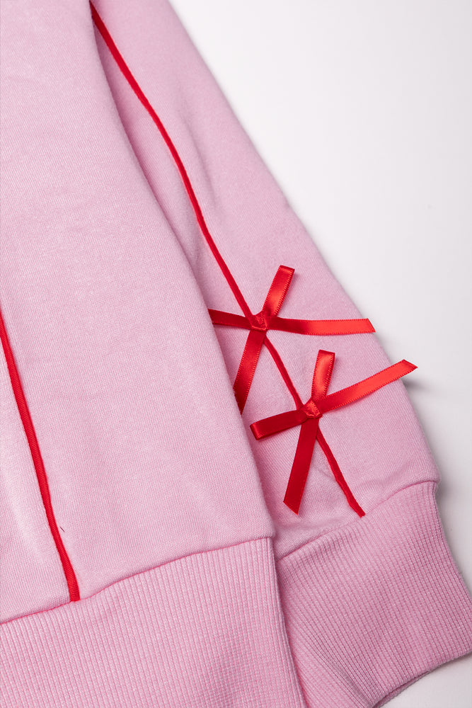 Fleece Bomber Tracktop Pink