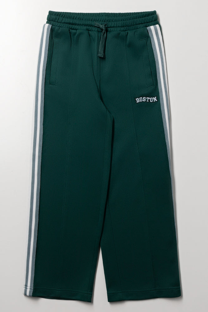 Straight Leg Trackpants Green