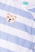 Stripe Baby Grow Blue And White (1)
