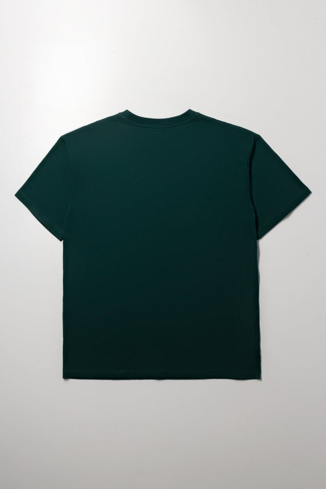 Oversized Graphic T-Shirt Dark Green (4)