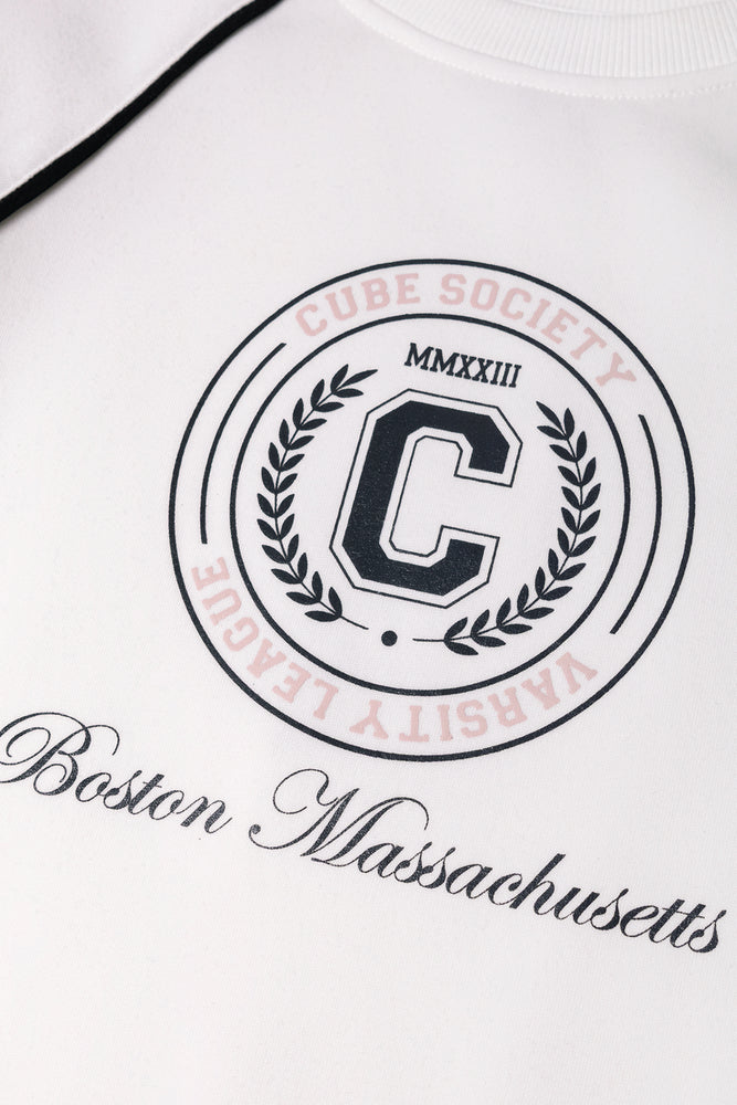 Crew Neck Tracktop Cream (2)