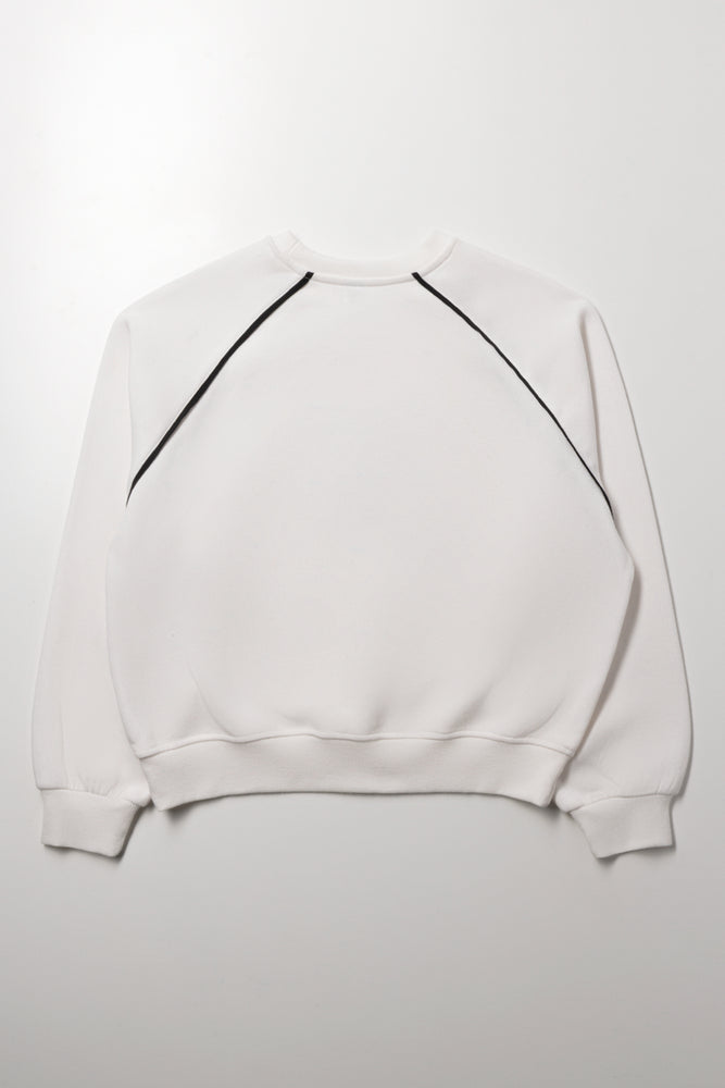 Crew Neck Tracktop Cream (5)
