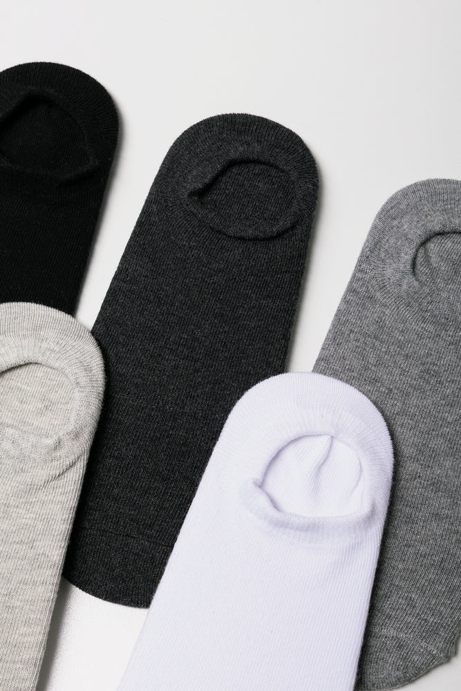 5 Pack Footliner Socks Multicolour (2)