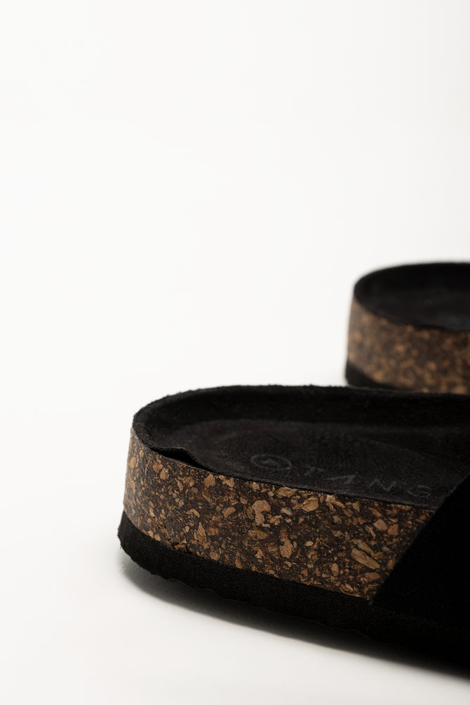 Tripple Buckle Sandals Black (3)