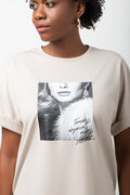 Short Sleeve Oversized T-Shirt Natural (3)