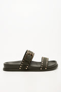 Studded Sandals Dark Green (1)