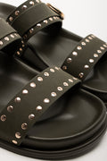 Studded Sandals Dark Green (2)