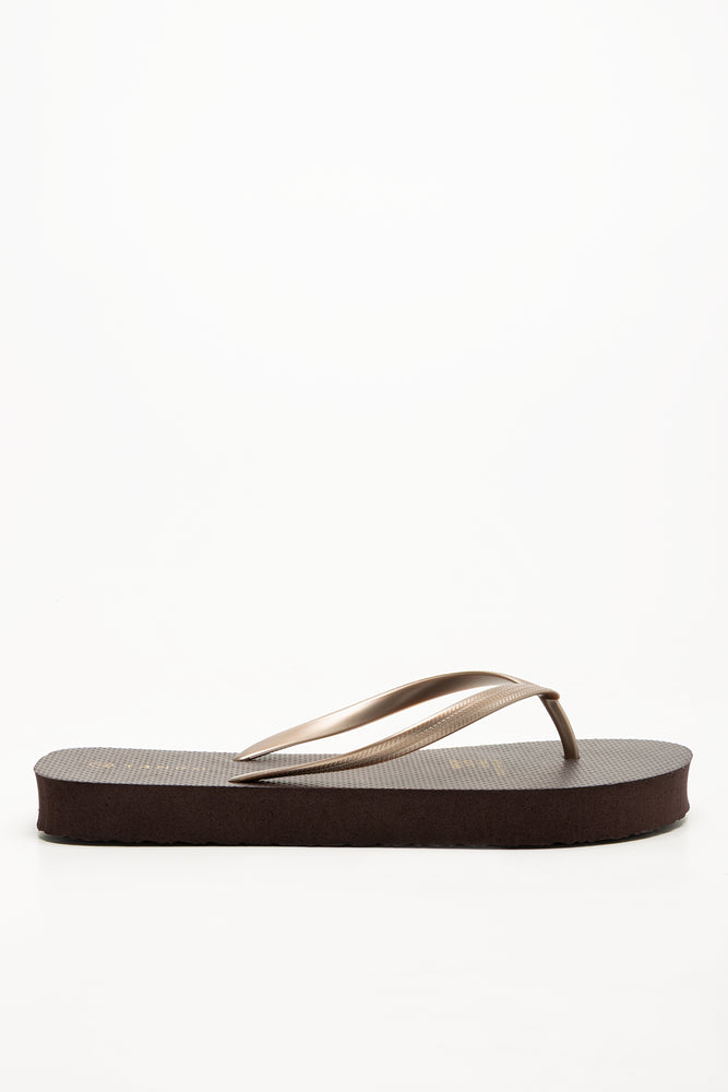 Platform Flip Flop Brown