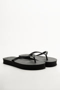 Platform Flip Flops Black