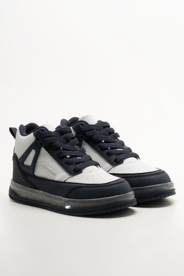 High Top Sneakers Navy And White