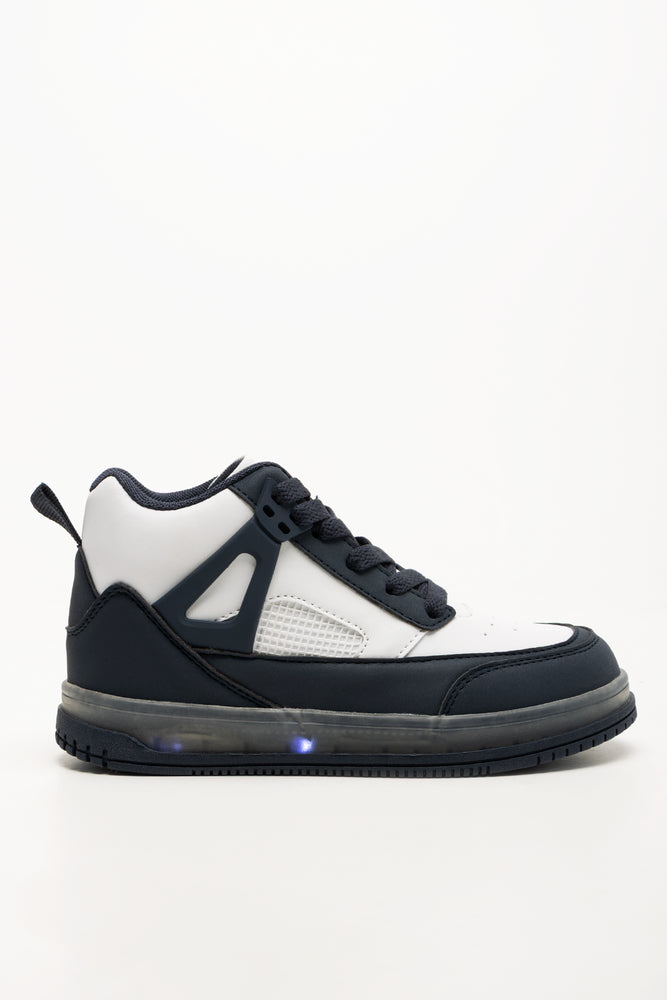 High Top Sneakers Navy And White (1)