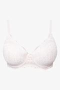 Plus Size 2 Pack  Lace Balconette Bra Brown And White (1)