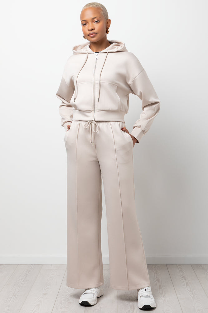 Wideleg Knit Jogger Natural