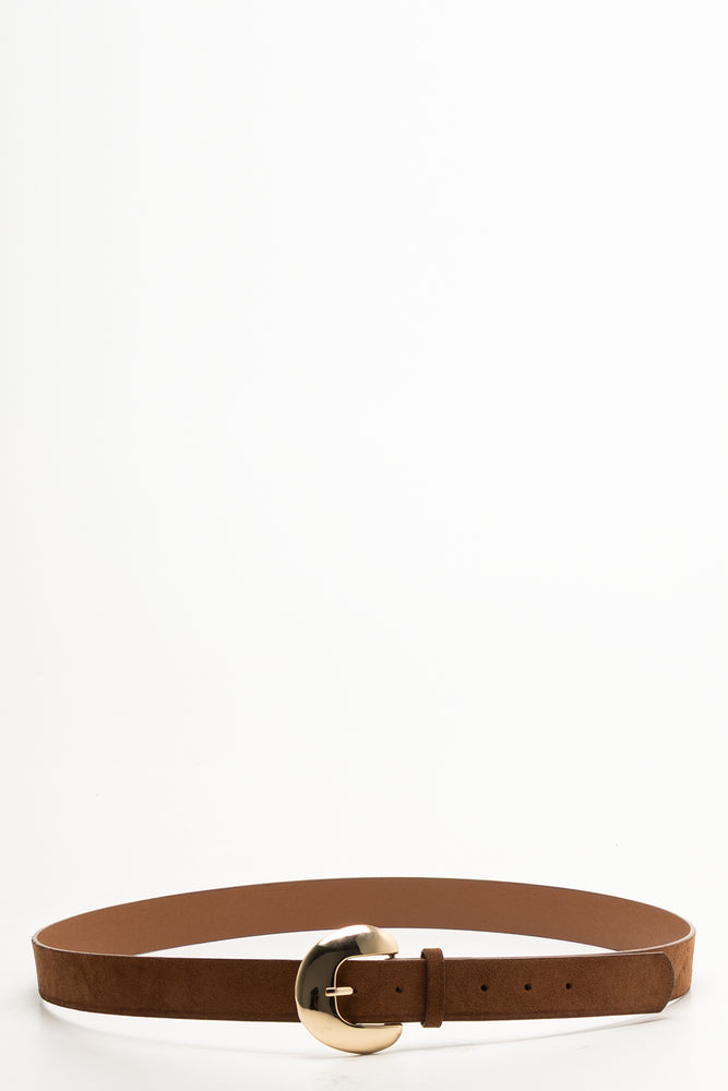 Suede Belt Tan