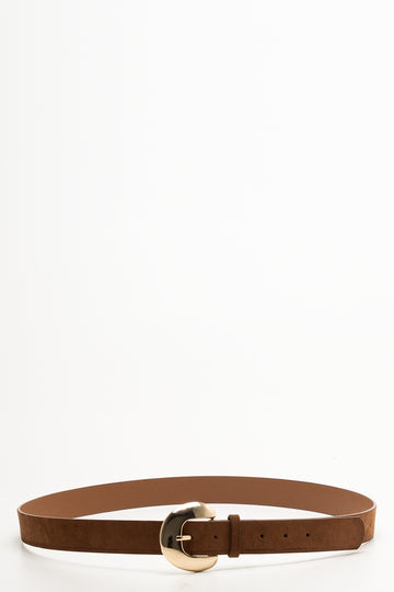 Suede Belt Tan