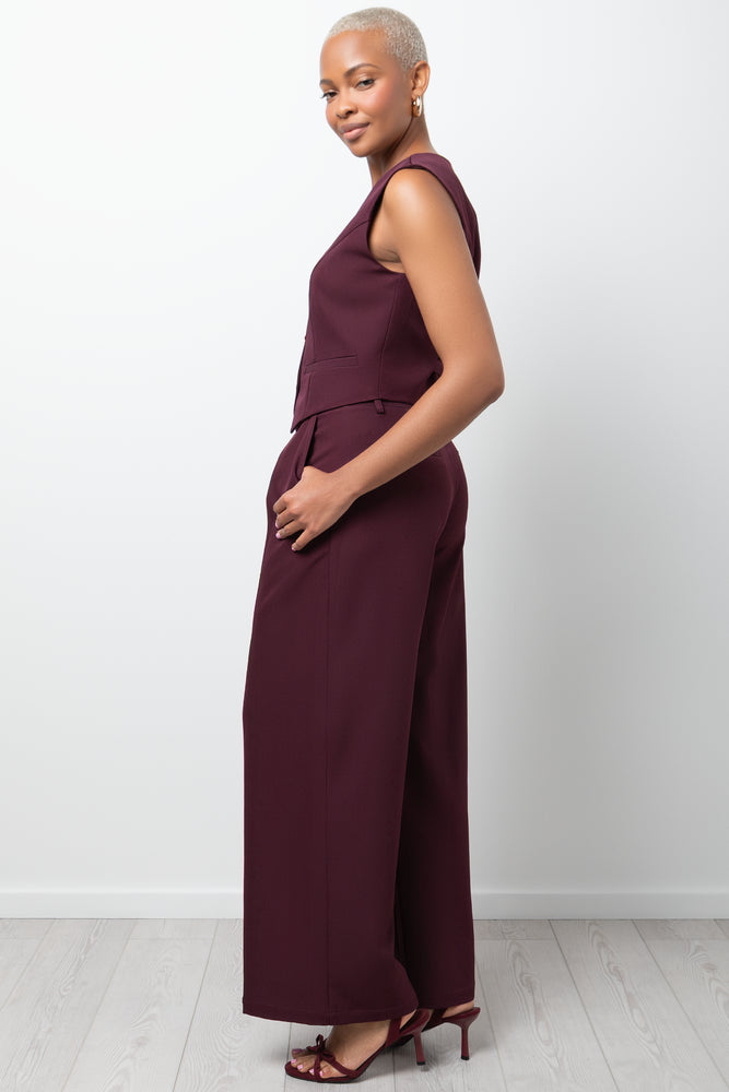 Waistcoat Burgundy (1)