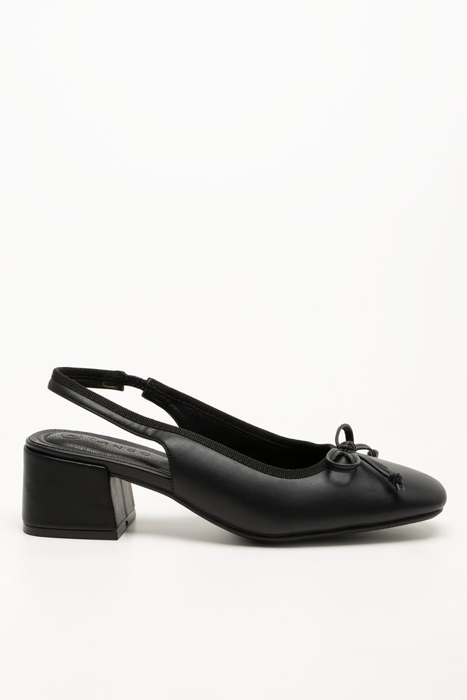 Block Slingback Heels Black (1)