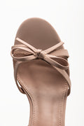 Bow Strap Heel Sandals Natural (4)
