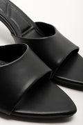 Kitten Heel Mule Sandal Black (2)