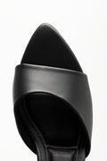 Kitten Heel Mule Sandal Black (4)