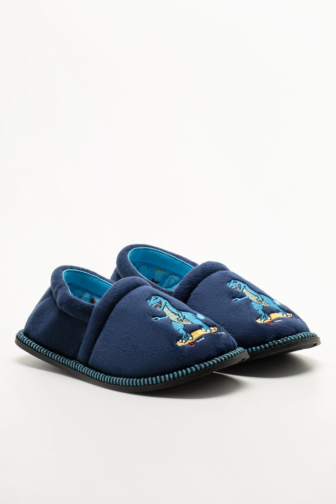 Dino Slippers Navy