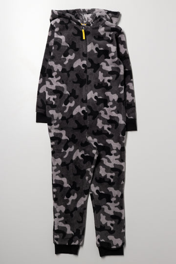Camo Onesie Black