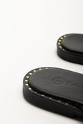 Thong Mule with Buckle Black (3)