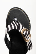 Thong Mule with Buckle Black (4)