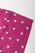 Heart Leggings Berry (1)
