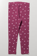 Heart Leggings Berry (2)