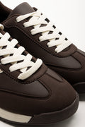 Retro Sporty Trainers Brown (2)