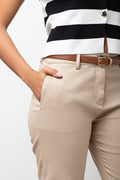 Belted Chino Pants Natural (3)