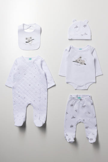 5 Piece Set White