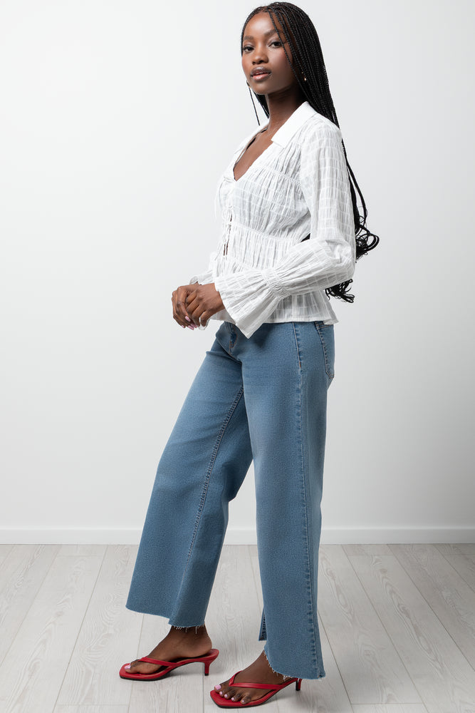 Front Tie Top White | Tops & T-Shirts | Ackermans