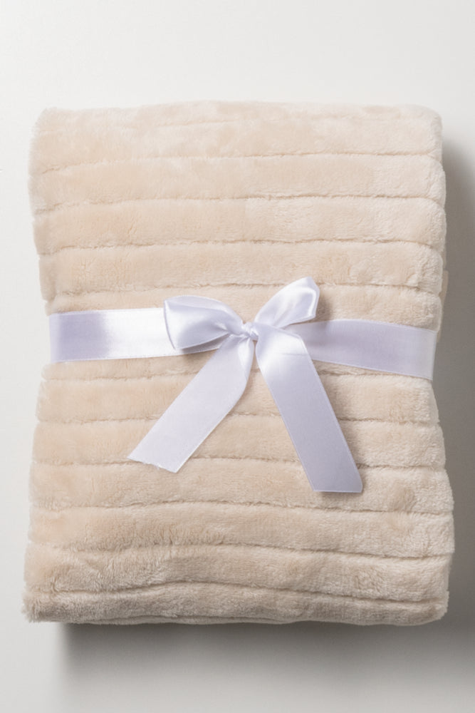 Rib Waffle Blanket Natural