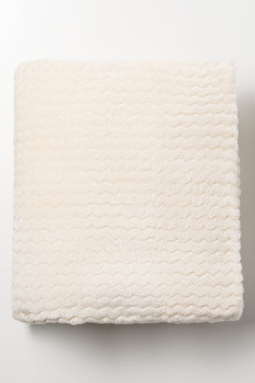 Textured Throw Cream