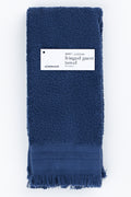 Indigo Fringed Cotton Guest Towel