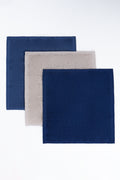 Navy & Stone 3 Pack Cotton Face Cloths (1)