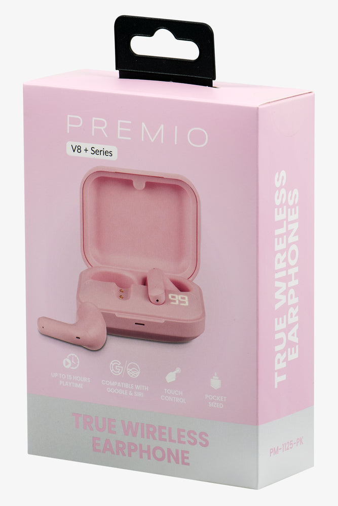 Premio V8 + Series Wireless Earphones Pink (4)