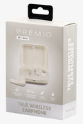 Premio V8 + Series Wireless Earphones Cream (4)