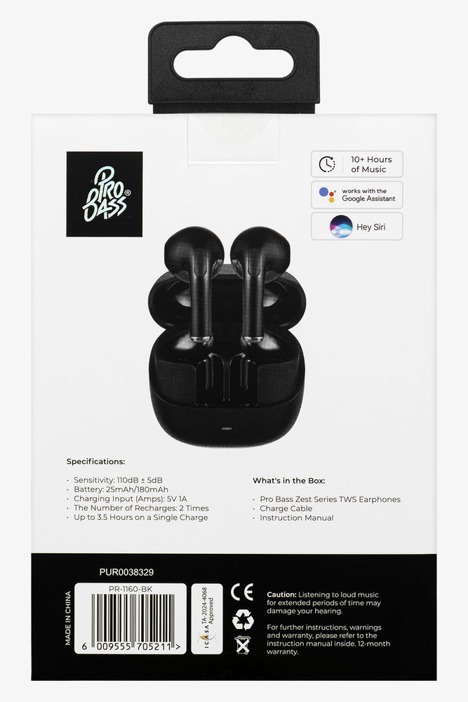 Pro Bass Zest Series Earphones Black (6)