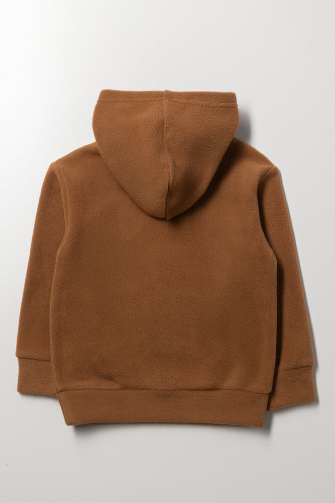 Kangaroo Pocket Hoodie Tan (2)