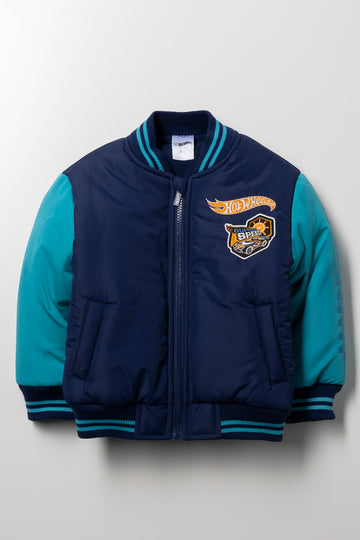 Hot Wheels Bomber Jacket Blue