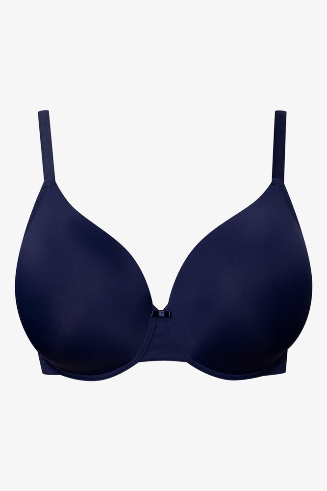 Plus Size 2 Pack T-Shirt Bras Navy And Natural (3)
