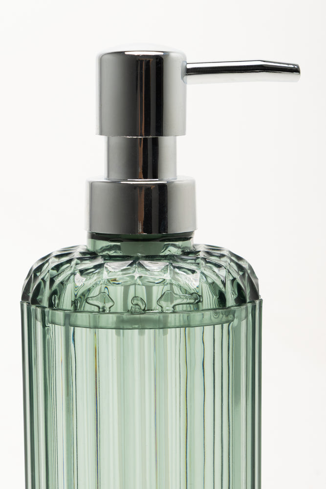 Ribbed Soap Dispenser Green (1)