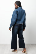 Culotte Denim Jeans Dark Blue (2)