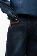 Culotte Denim Jeans Dark Blue (3)