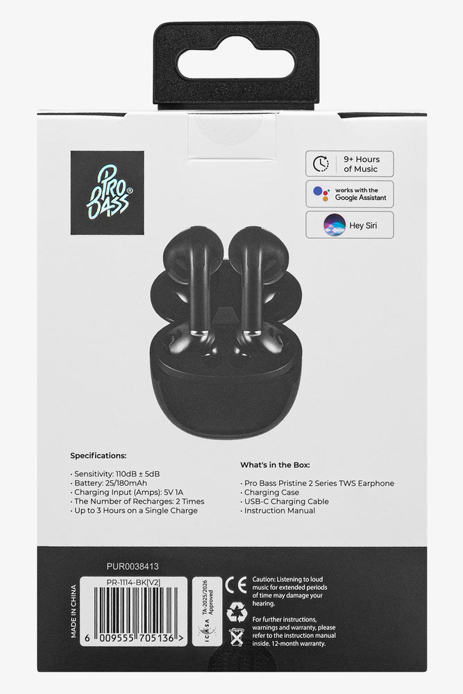 Pro Bass 2 Series Earphones Black (5)