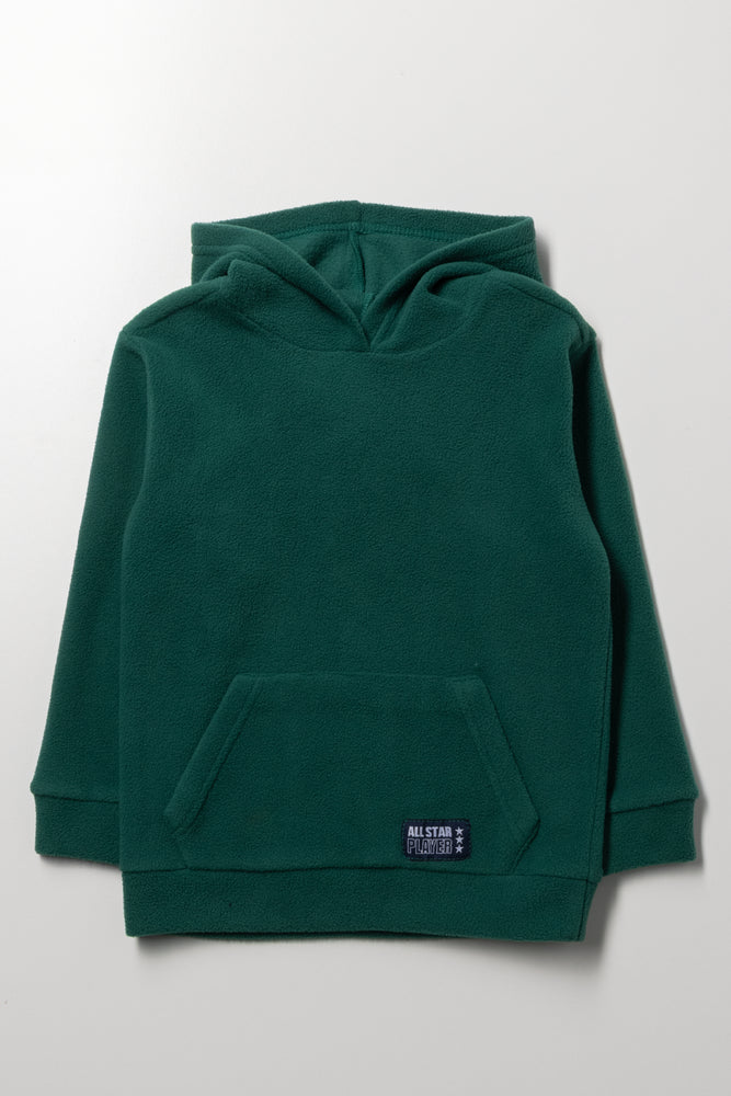 Kangaroo Pocket Hoodie Green