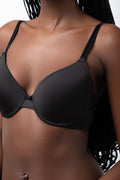 2 Pack T-Shirt Bras Black And Natural (4)